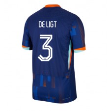 Nederland Matthijs de Ligt #3 Bortedrakt EM 2024 Kortermet